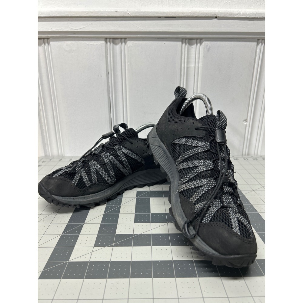 Merrell Wildwood Aerosport Hiking Shoes Men Size‎ 8 Black Grey Womens Unisex